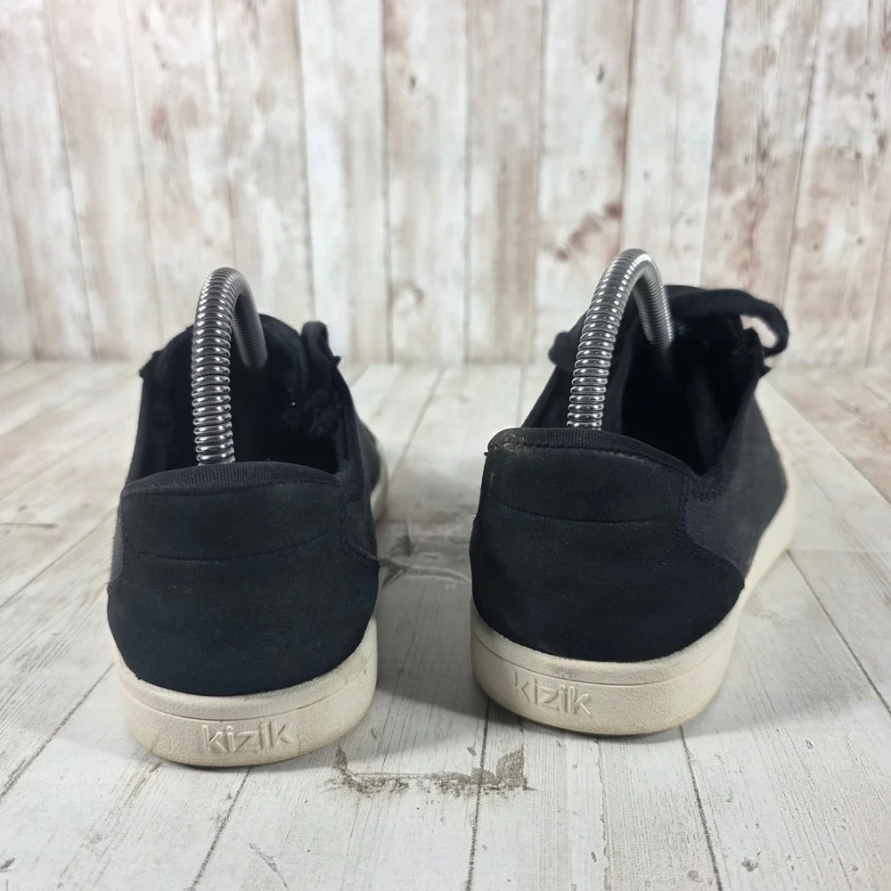 Kizik Madrid Eco Black‎ Canvas Hands Free Slip On Sneakers Womens 6.5 Mens 5